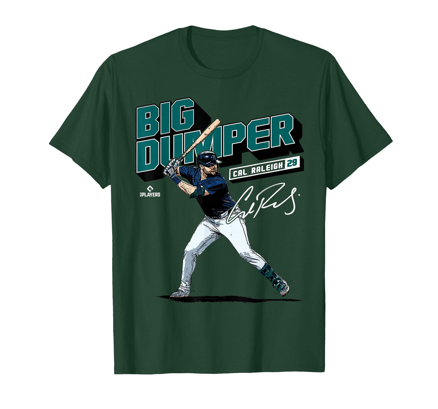 Cal Raleigh | Seattle MLB Baseball Players | MLBCRA205M T-Shirt