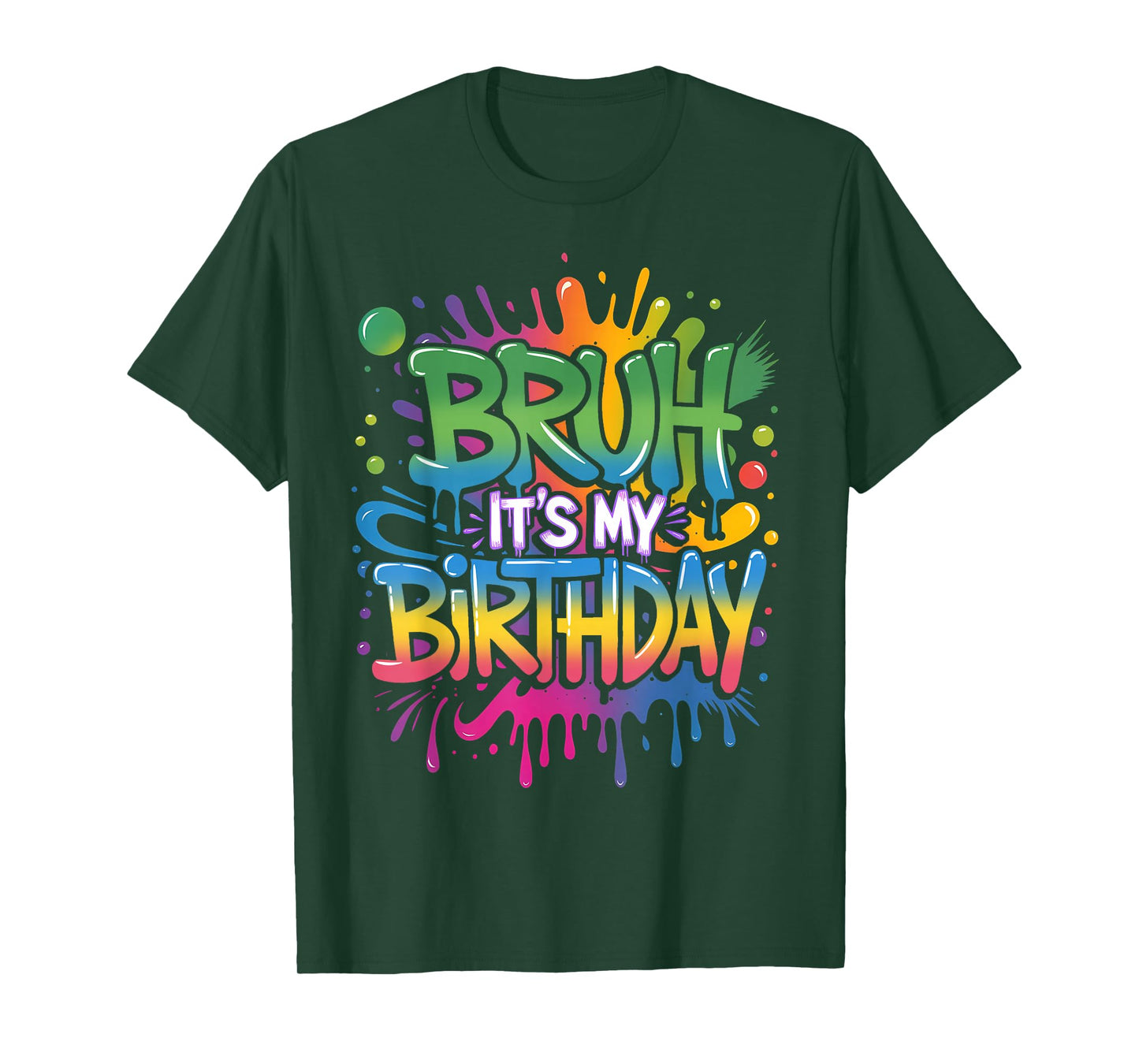 Bruh It's My Birthday Funny Birthday Boy Teen Gamer Meme T-Shirt