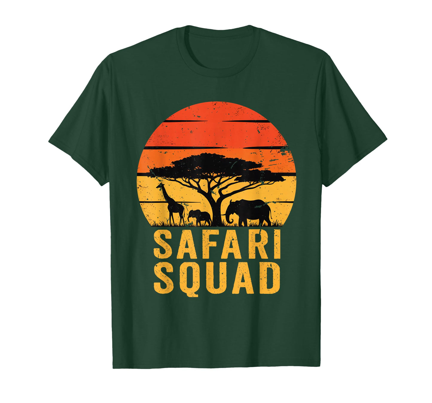 Safari Squad Animal Family Trip Zoo World Kids Boys Girls T-Shirt
