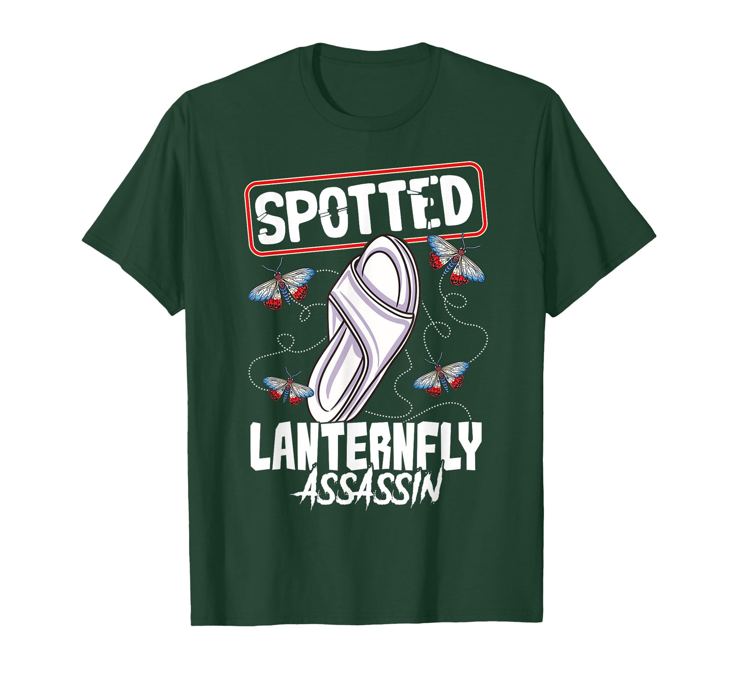 Spotted Lanternfly Trap Assassin Ninja Warrior Lantern Fly T-Shirt