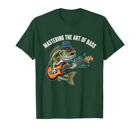 Bass Guitar and Fishing Combo, for Fisherman and Guitarist T-Shirt