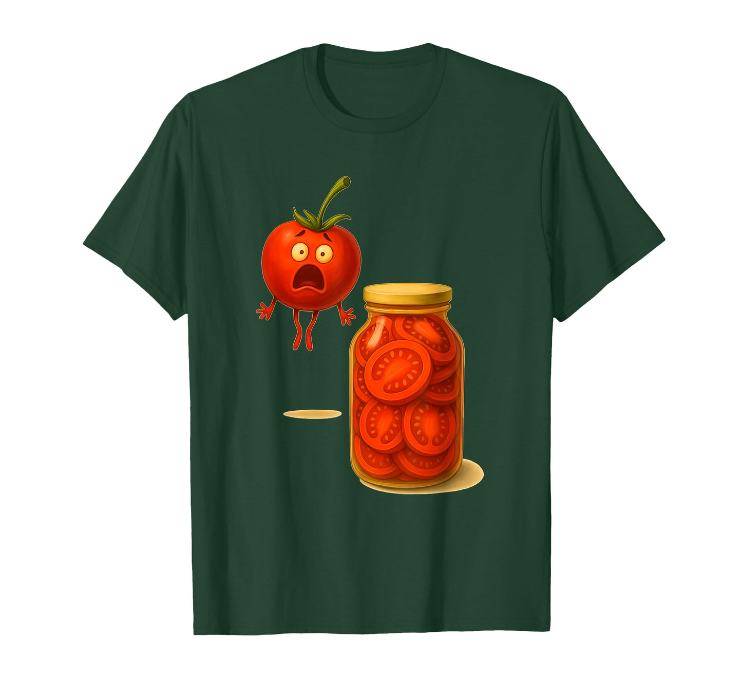 Funny Tomato Surprise A Jar Of Sliced Tomatoes T-Shirt