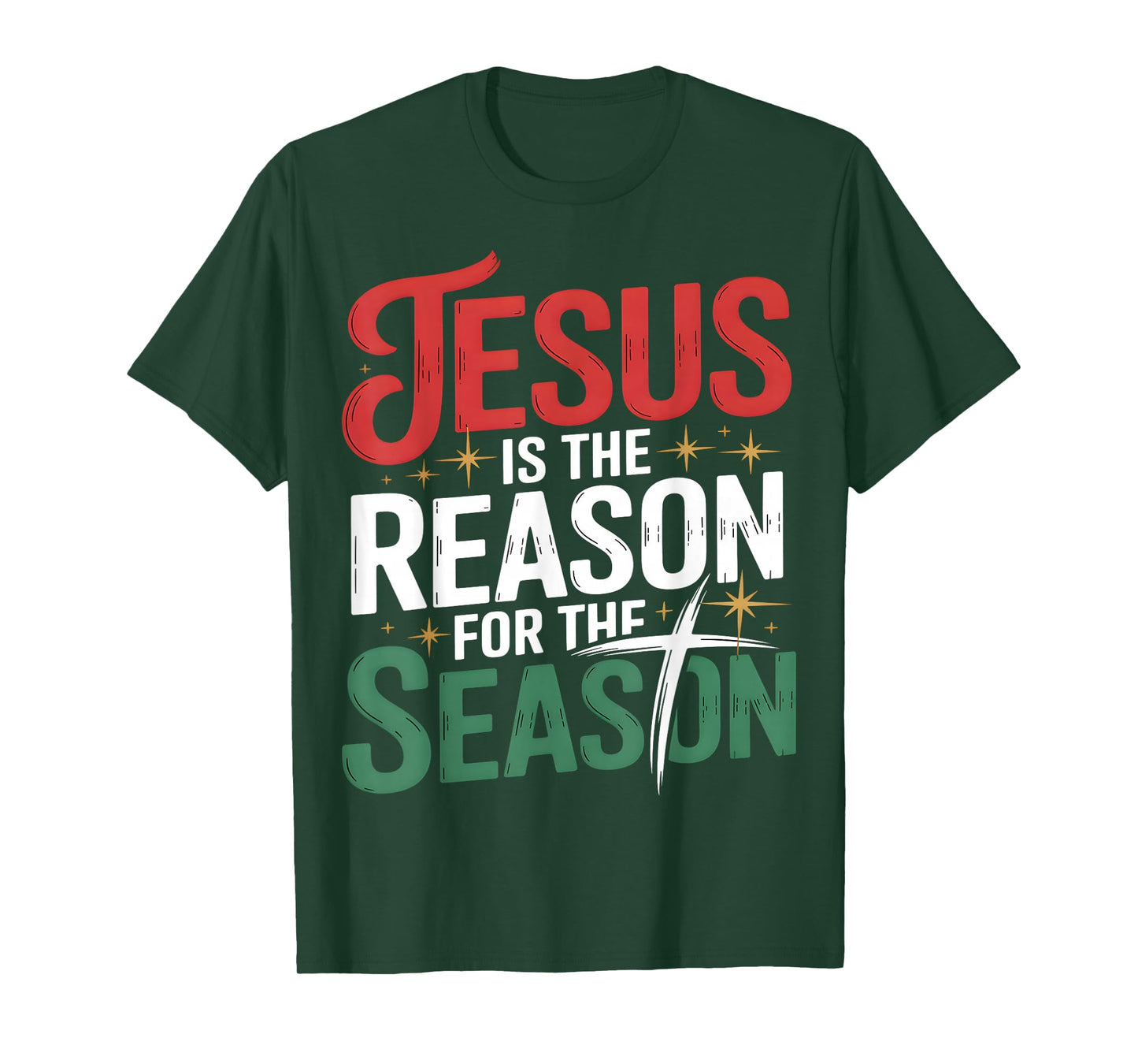 Jesus is The Reason for The Season Christian Christmas T-Shirt
