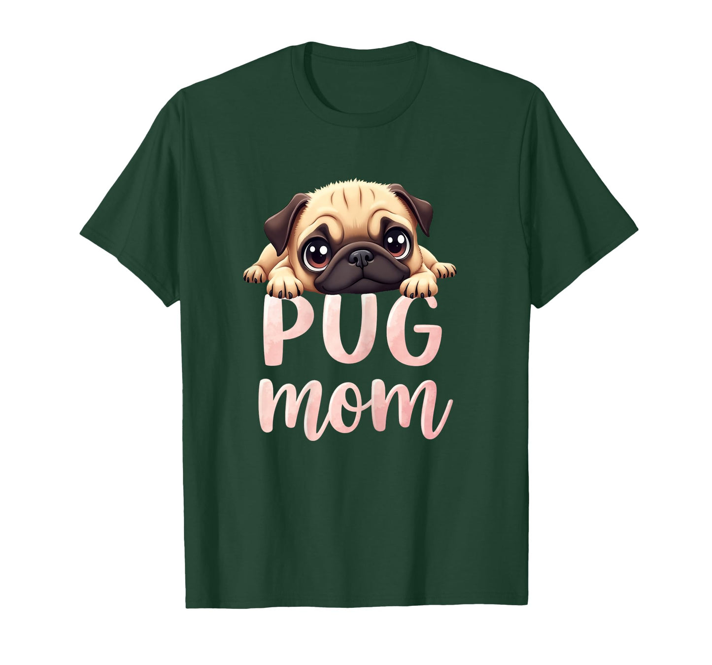 Pug Mom Dog Pug Mama Cute Puppy T-Shirt for Women
