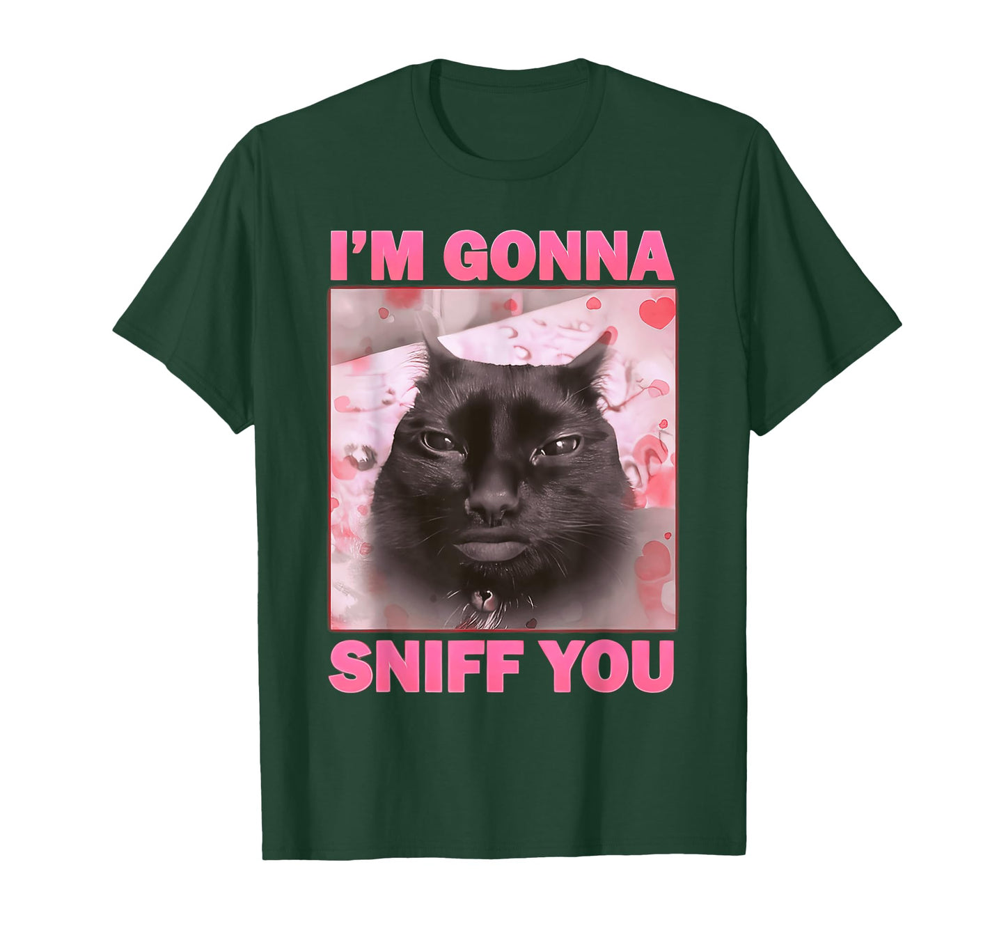 I'm Gonna Sniff You Funny Brainrot Cats Meme for Woman Man T-Shirt