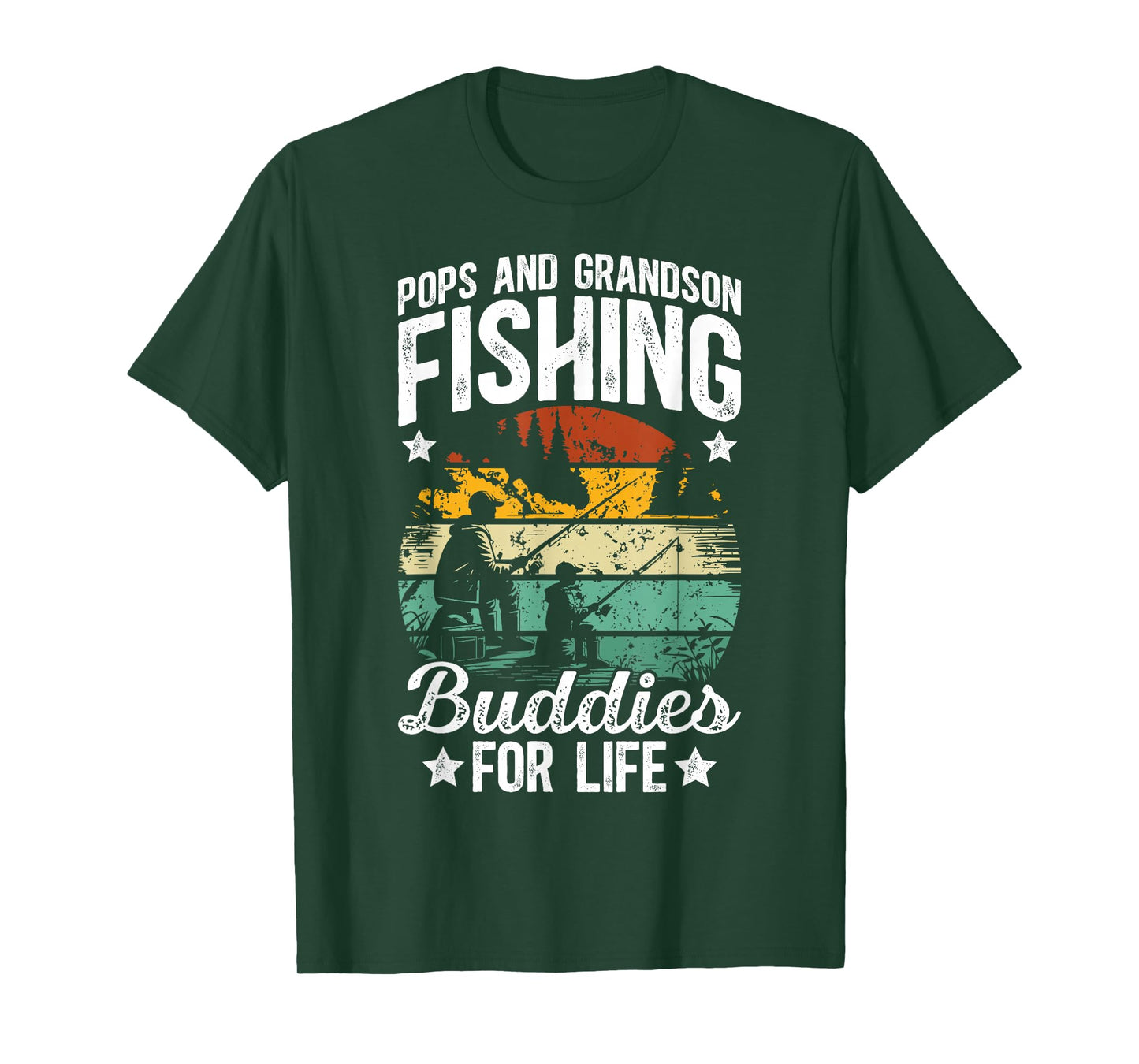 Fishing Buddy Pops and Grandson Fishing Buddies for Life T-Shirt