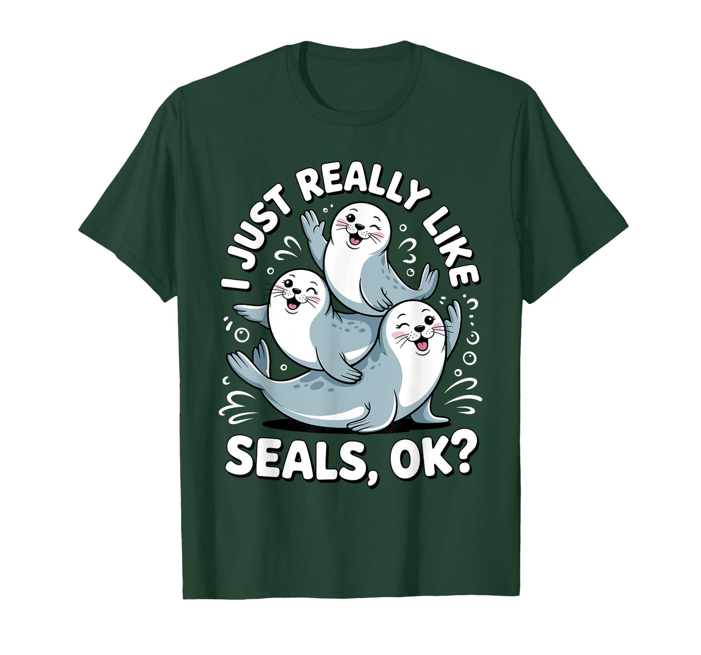 Cute Seal Design for Men Women Kids Ocean Animal Seal Lovers T-Shirt