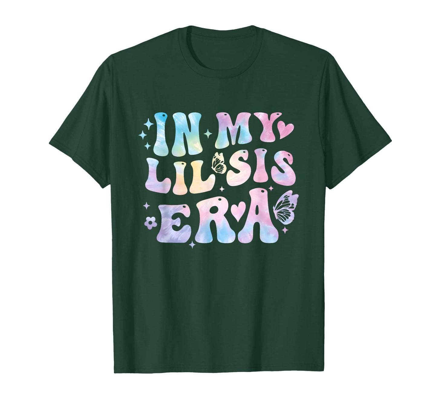 Groovy In My Lil Sis Era Retro Tie Dye Sister Toddler Kids T-Shirt