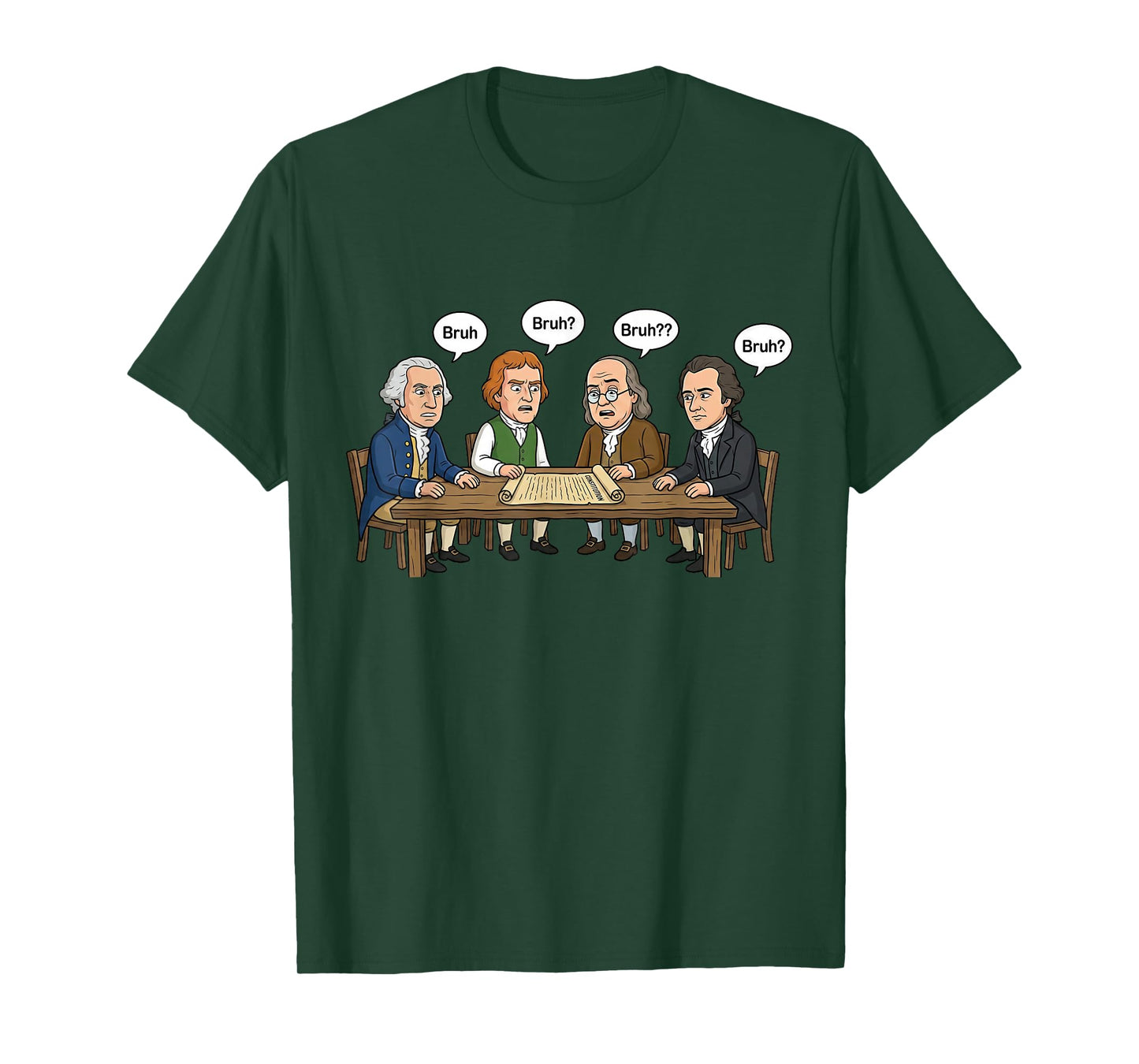 Funny History Teacher Founding Fathers Historical Humor T-Shirt