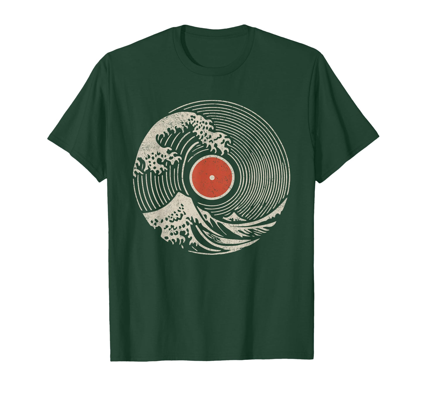 DJ Vinyl Record Sound Wave Turntable Disc Jockey Music Lover T-Shirt