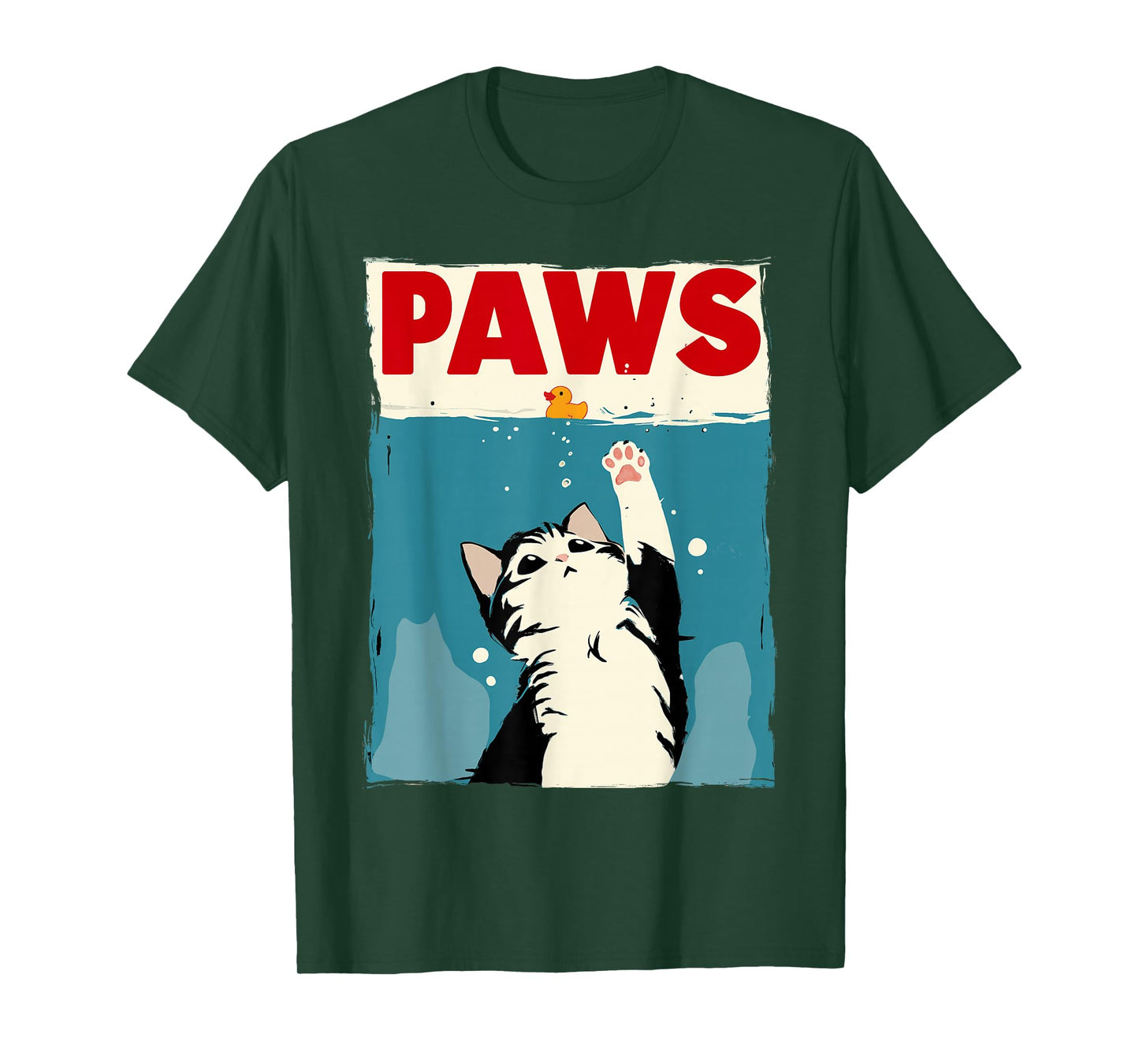 Paws Cat Novelty Graphic Men Kids Women Funny Cat T-Shirt