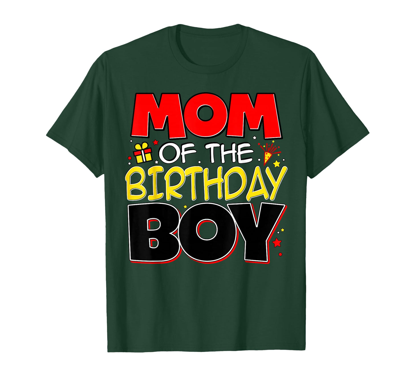 Mom Of The Birthday Boy Family Party Birthday Outfit T-Shirt