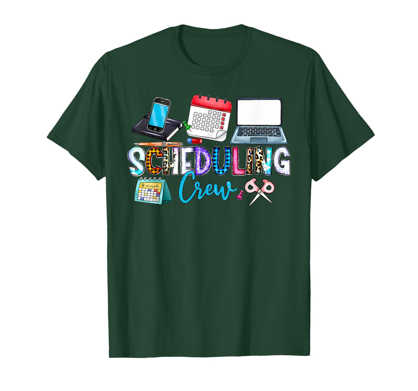 Leopard Scheduling Crew Surgery Nurse Scheduler Coordinator T-Shirt