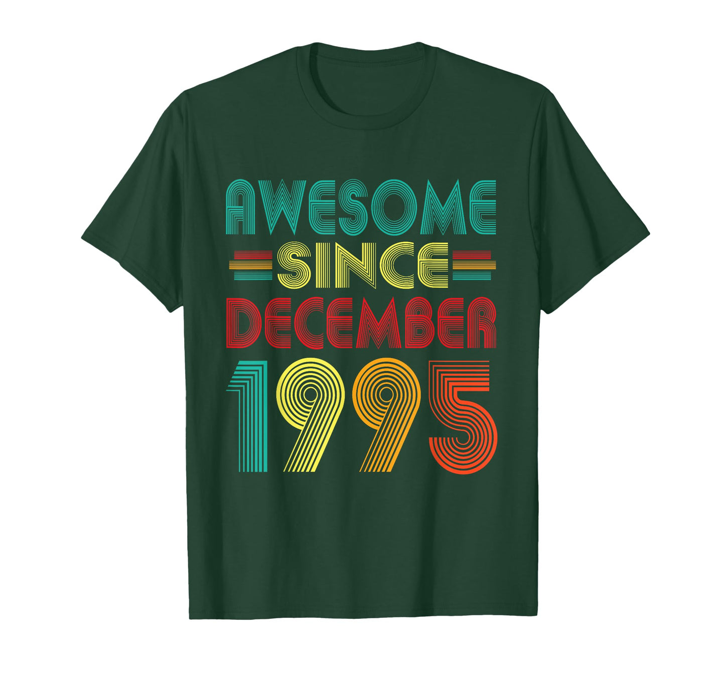 Awesome Since December 1995 Years 30th Bday Funny Vintage T-Shirt