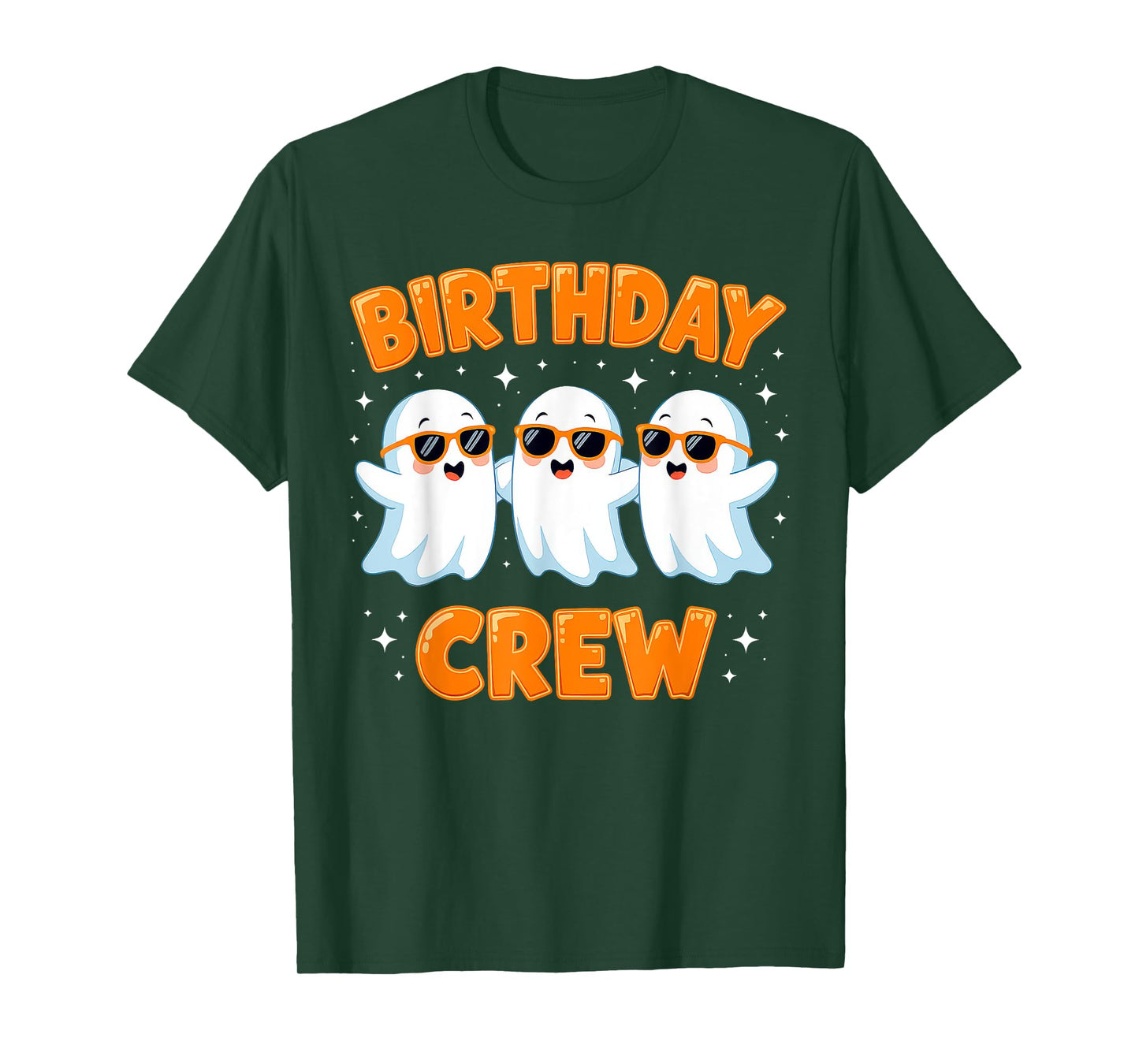 Birthday Boo Crew Funny Ghost Matching Family Squad Group T-Shirt