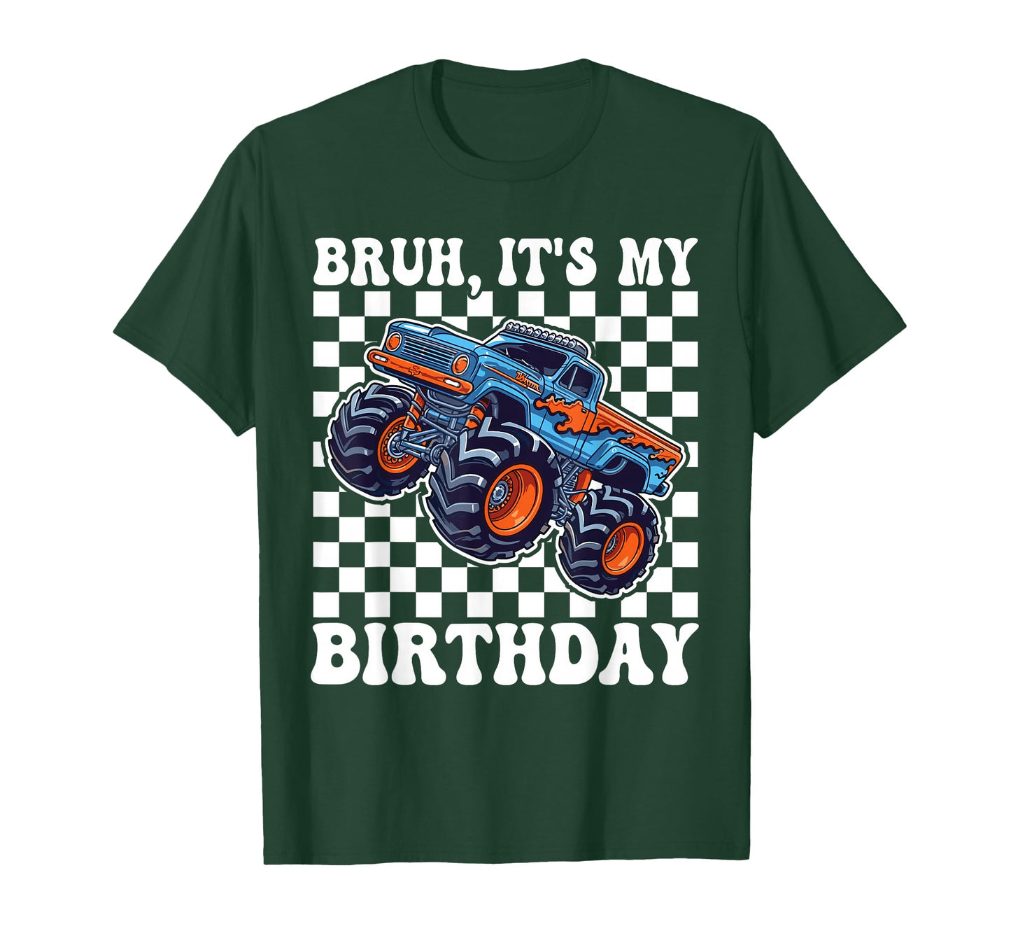 Bruh It's My Birthday Monster Truck Car Gifts Birthday Boys T-Shirt