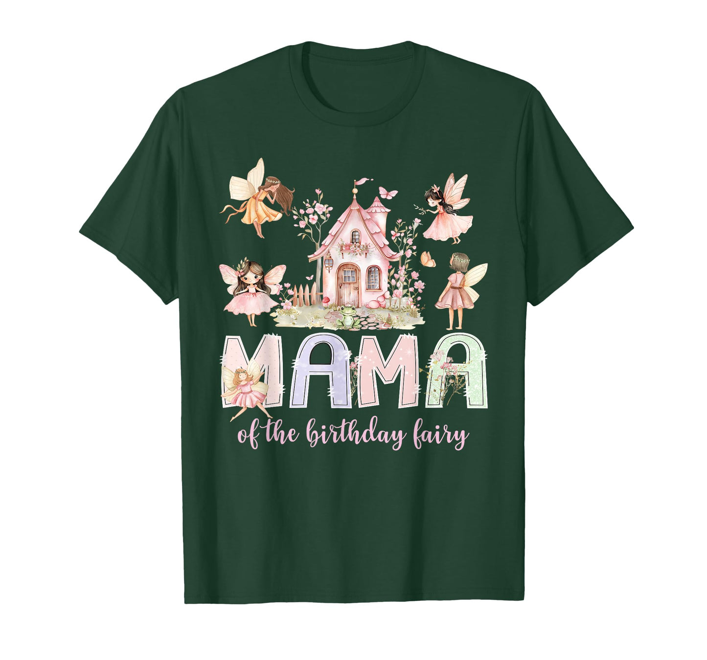 Mama of The Birthday Fairy Girl Magical Family Matching T-Shirt