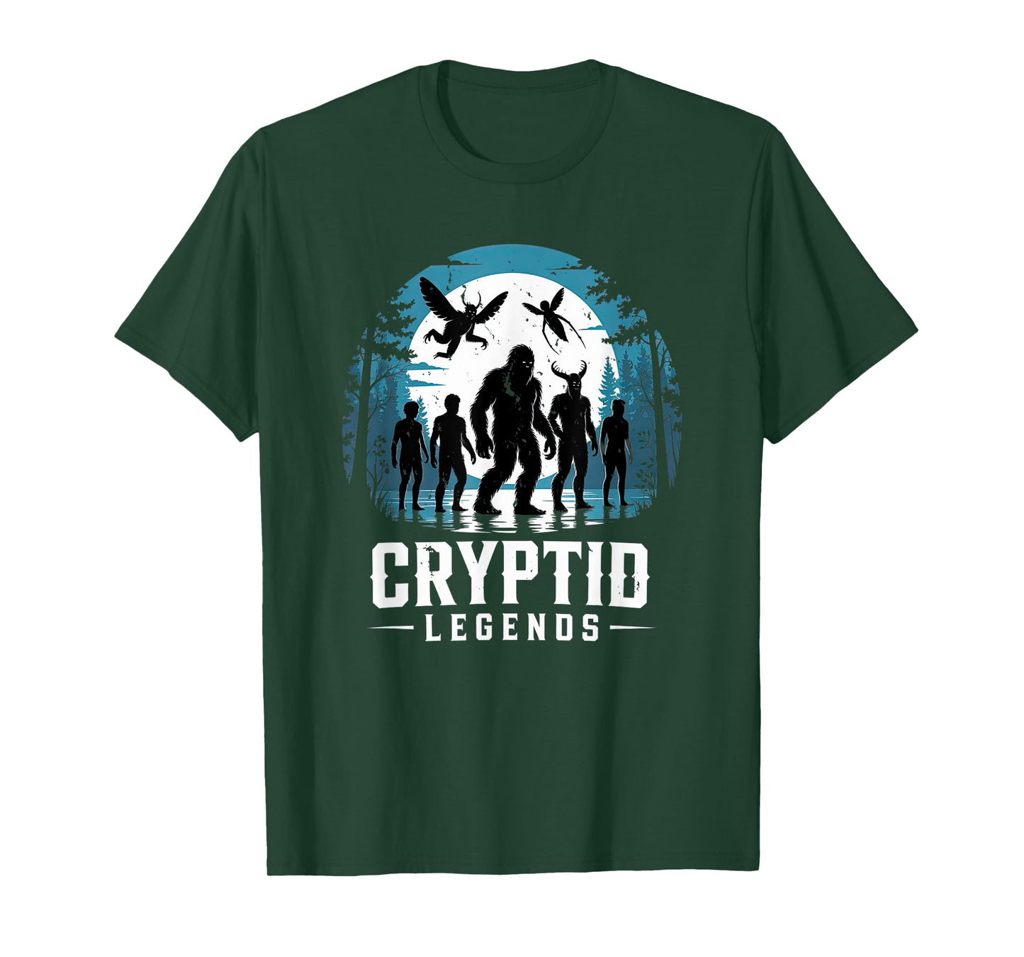 Cryptid legends mothman bigfoot jersey devil chupacabra T-Shirt