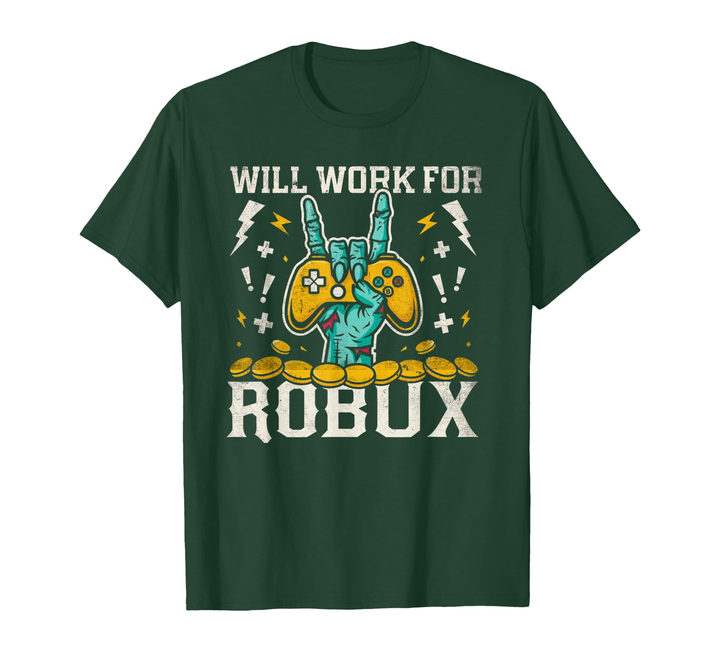 Will Work for Funny Gamer Humor Meme T-Shirt