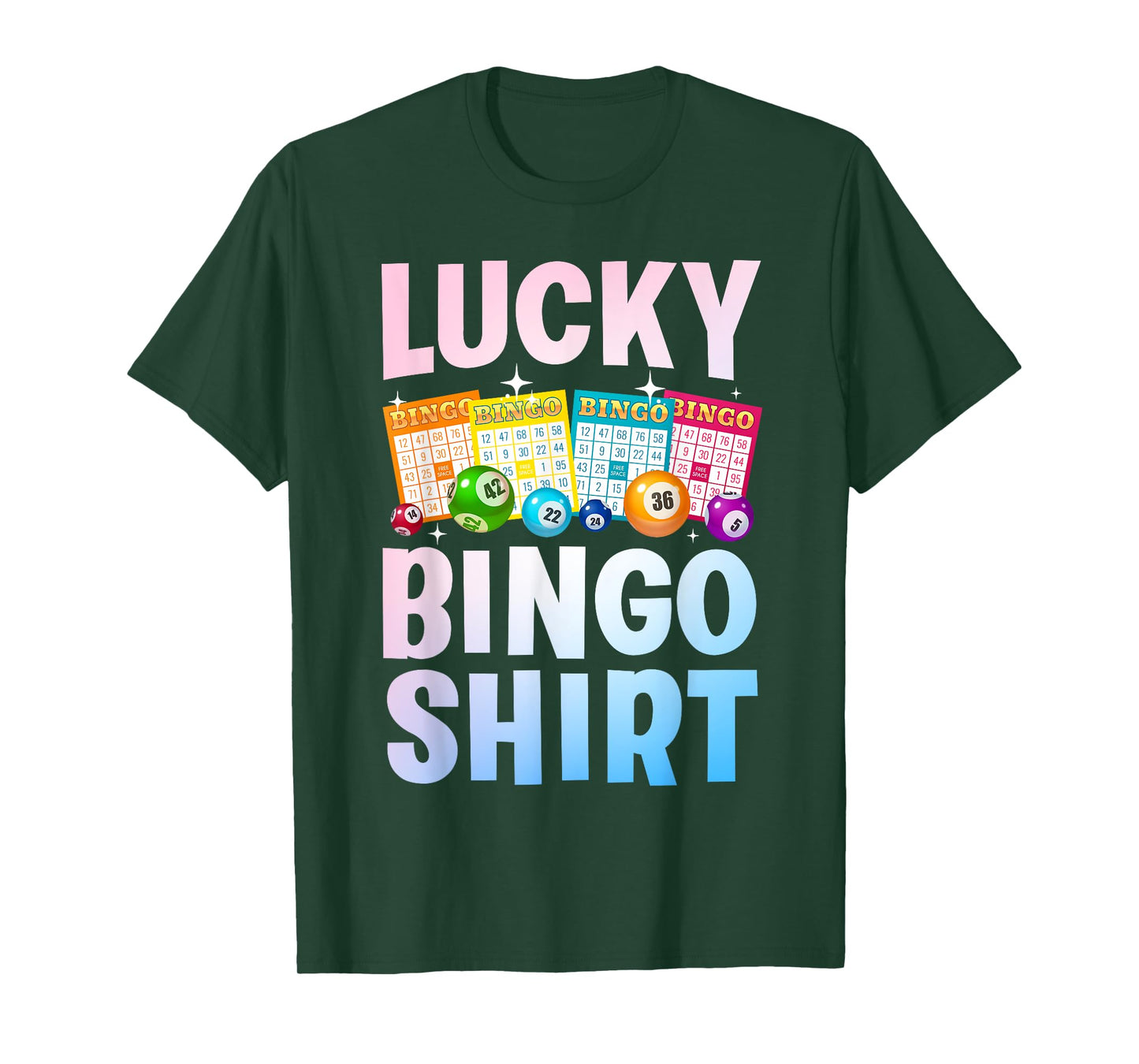Cute Lucky Bingo Art For Men Women Game Player Bingo Lovers T-Shirt