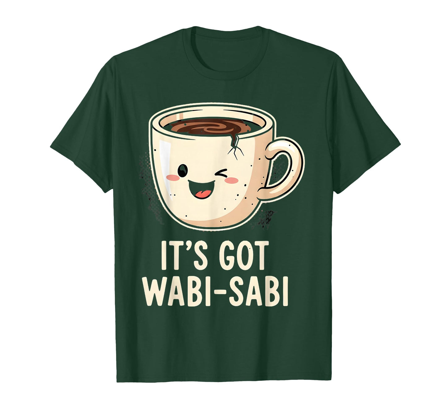 Wabi-Sabi Off-Center Charm Humor T-Shirt