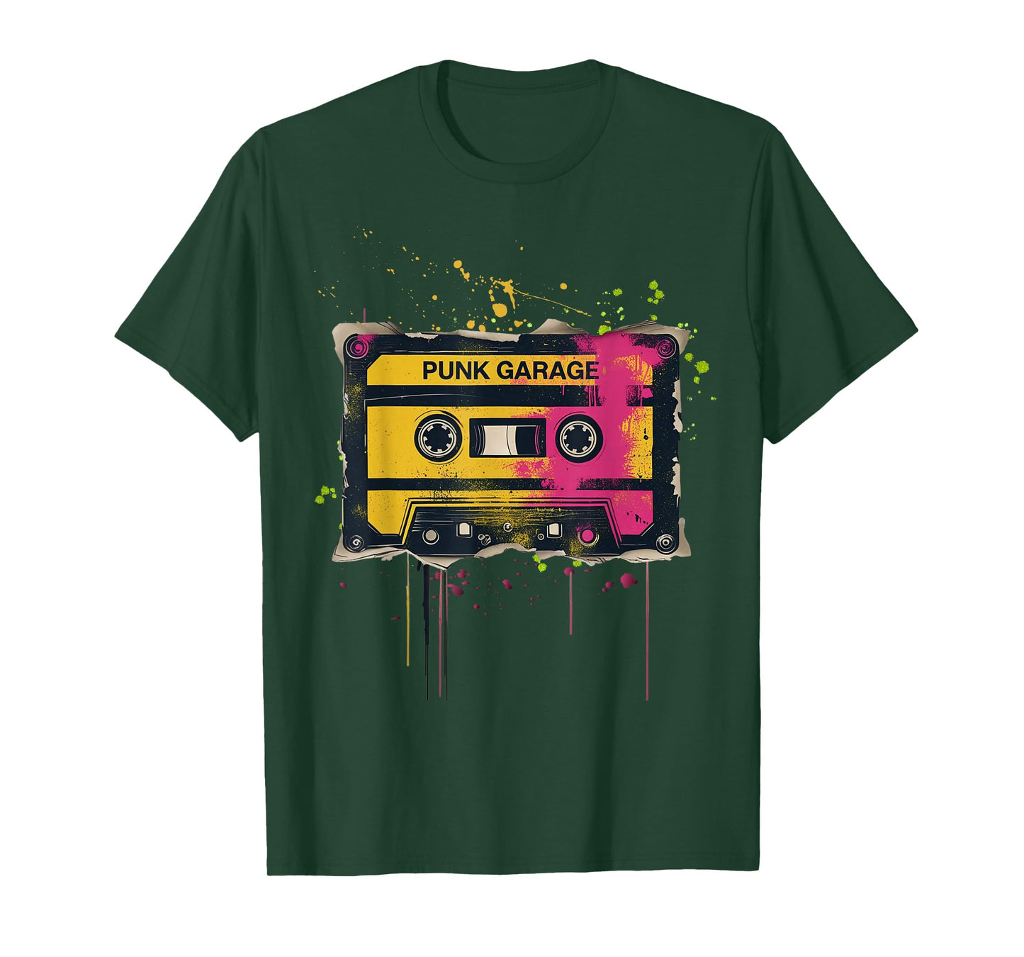 Punk Garage Retro Cassette Graffiti T-Shirt