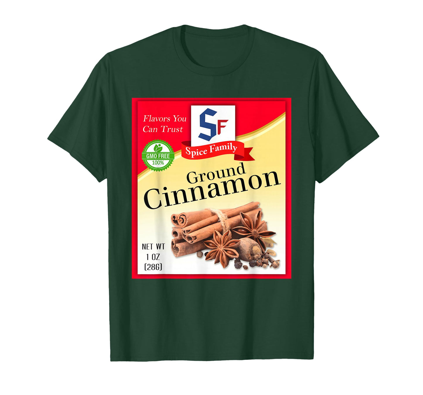 Ground Cinnamon Spice Group Costume Family Matching Outfit T-Shirt