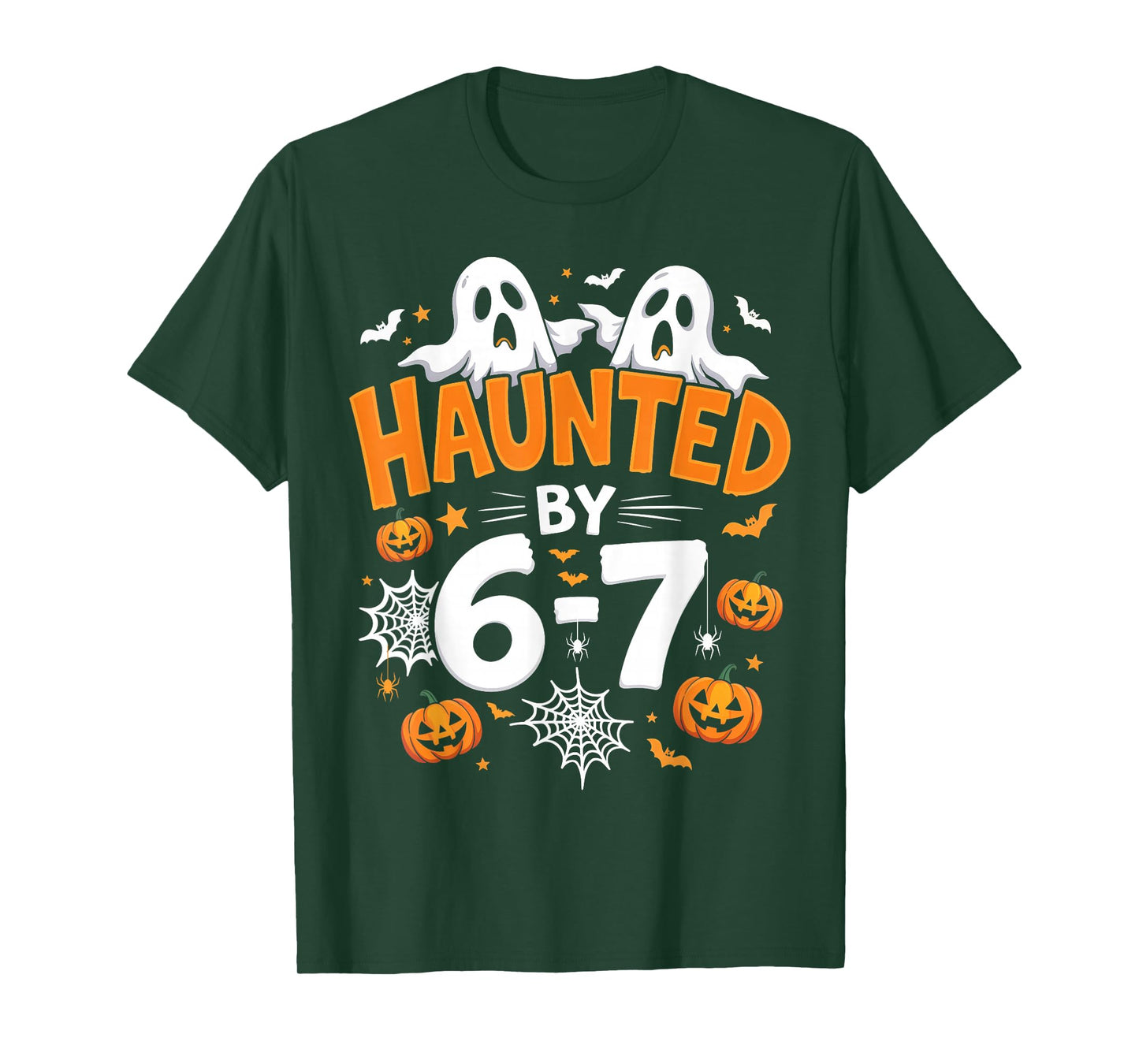 Haunted by 67 Funny Pumpkin and Ghost Halloween Costume T-Shirt