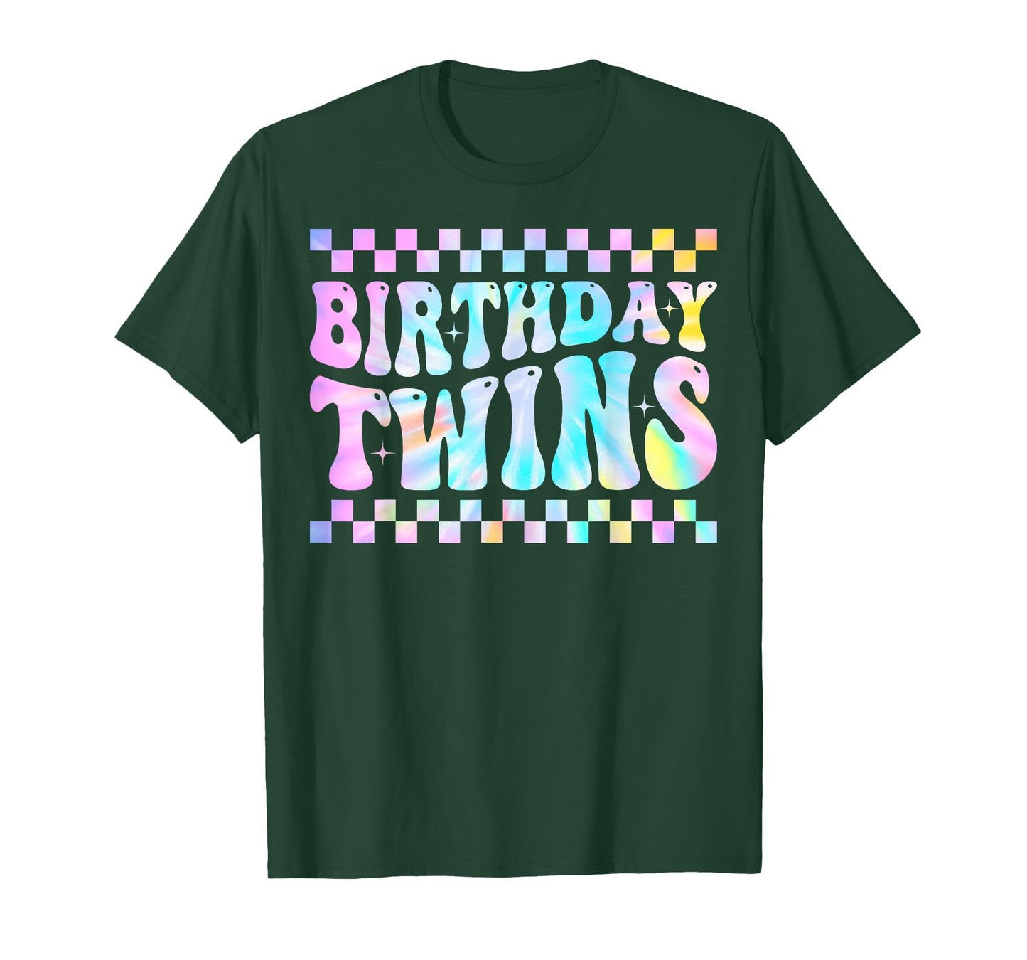 Birthday Twins Retro Matching Twin Birthday Boys Girls T-Shirt