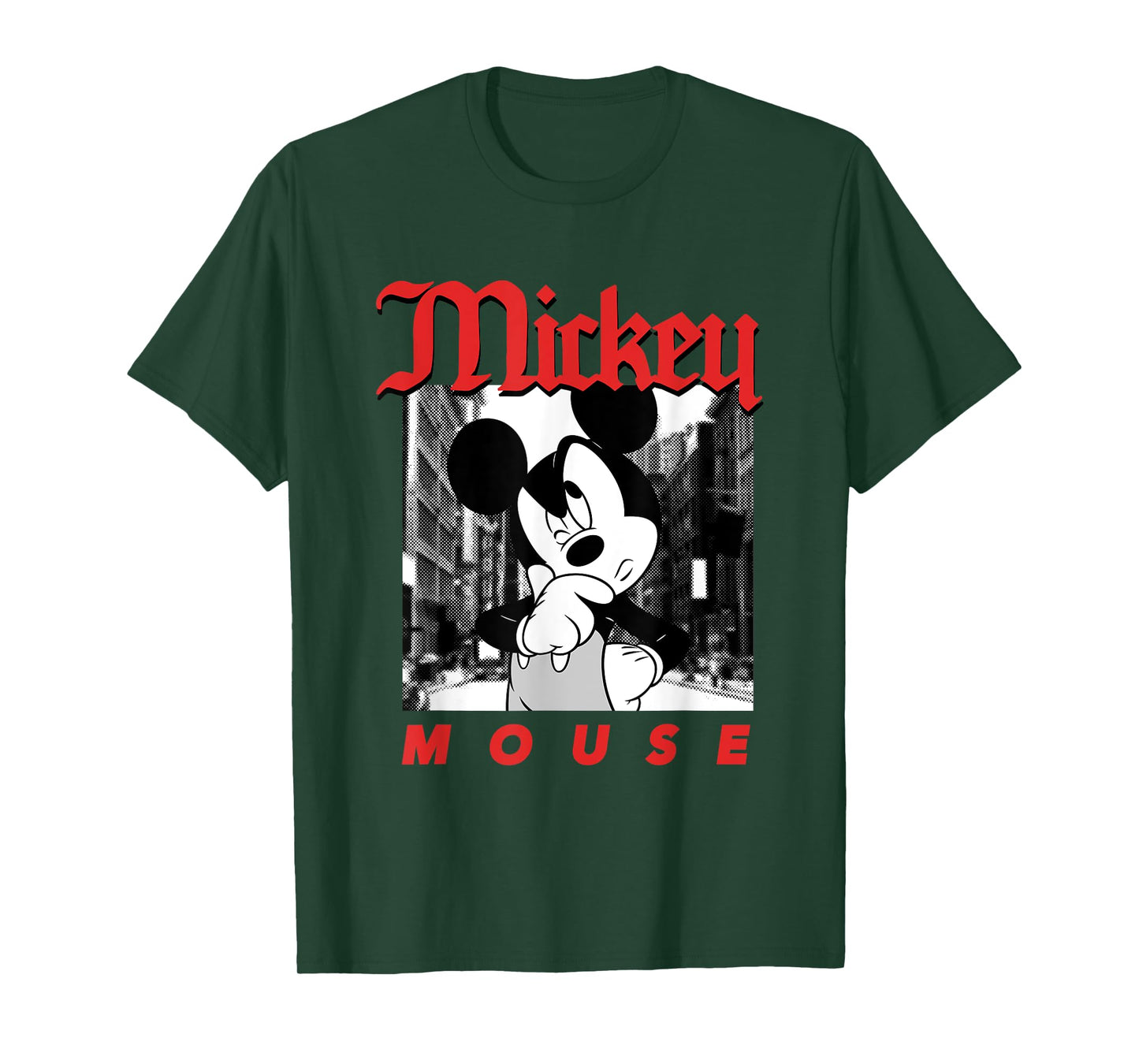Disney Mickey and Friends Retro City Vibes Monochrome T-Shirt