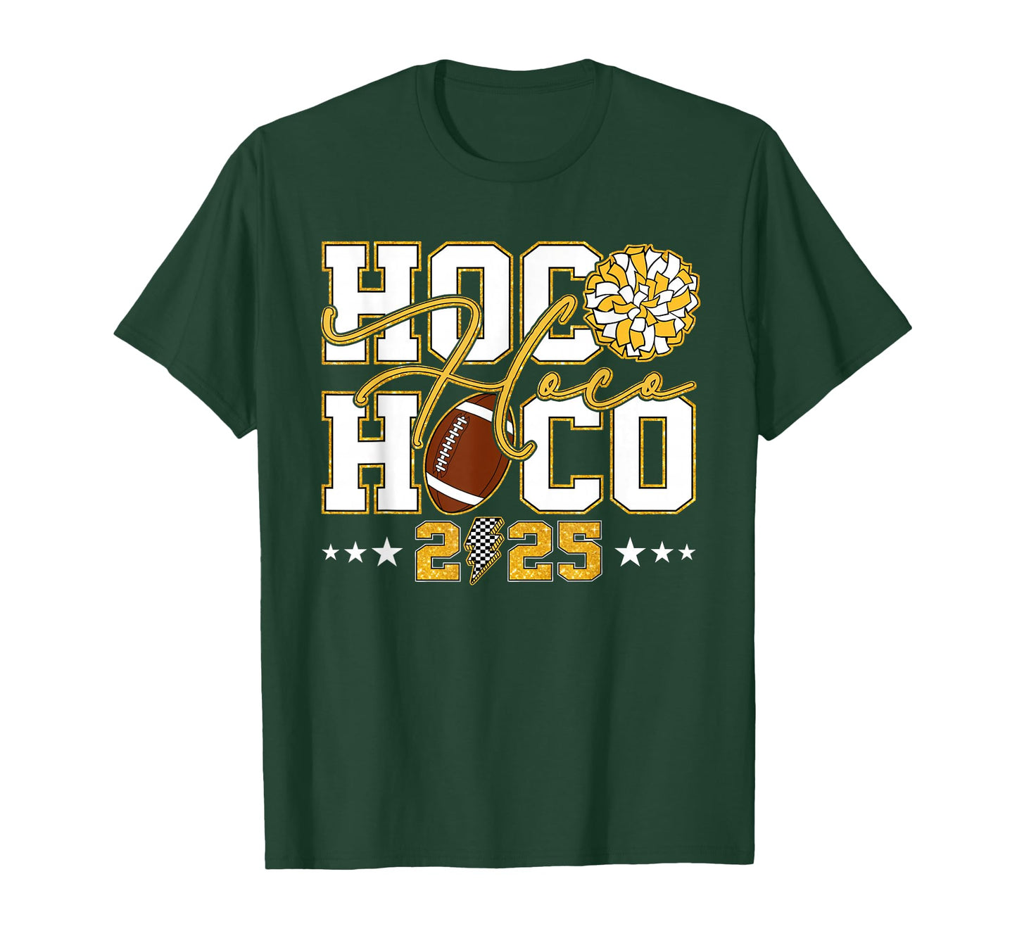HOCO 2025 High School Homecoming Game Day Lightning Bolt T-Shirt