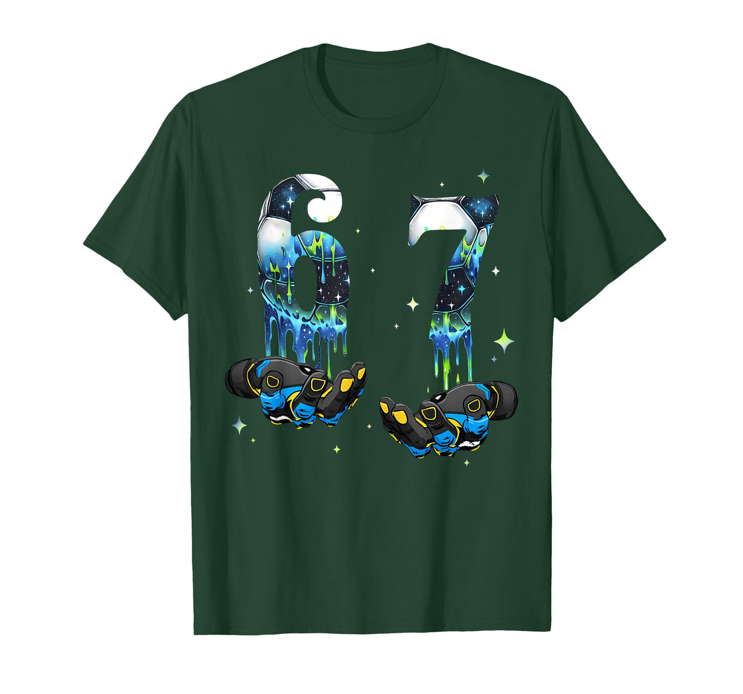 Cool 67 Six Seven Meme Soccer Football Drip Boys Kids Youth T-Shirt