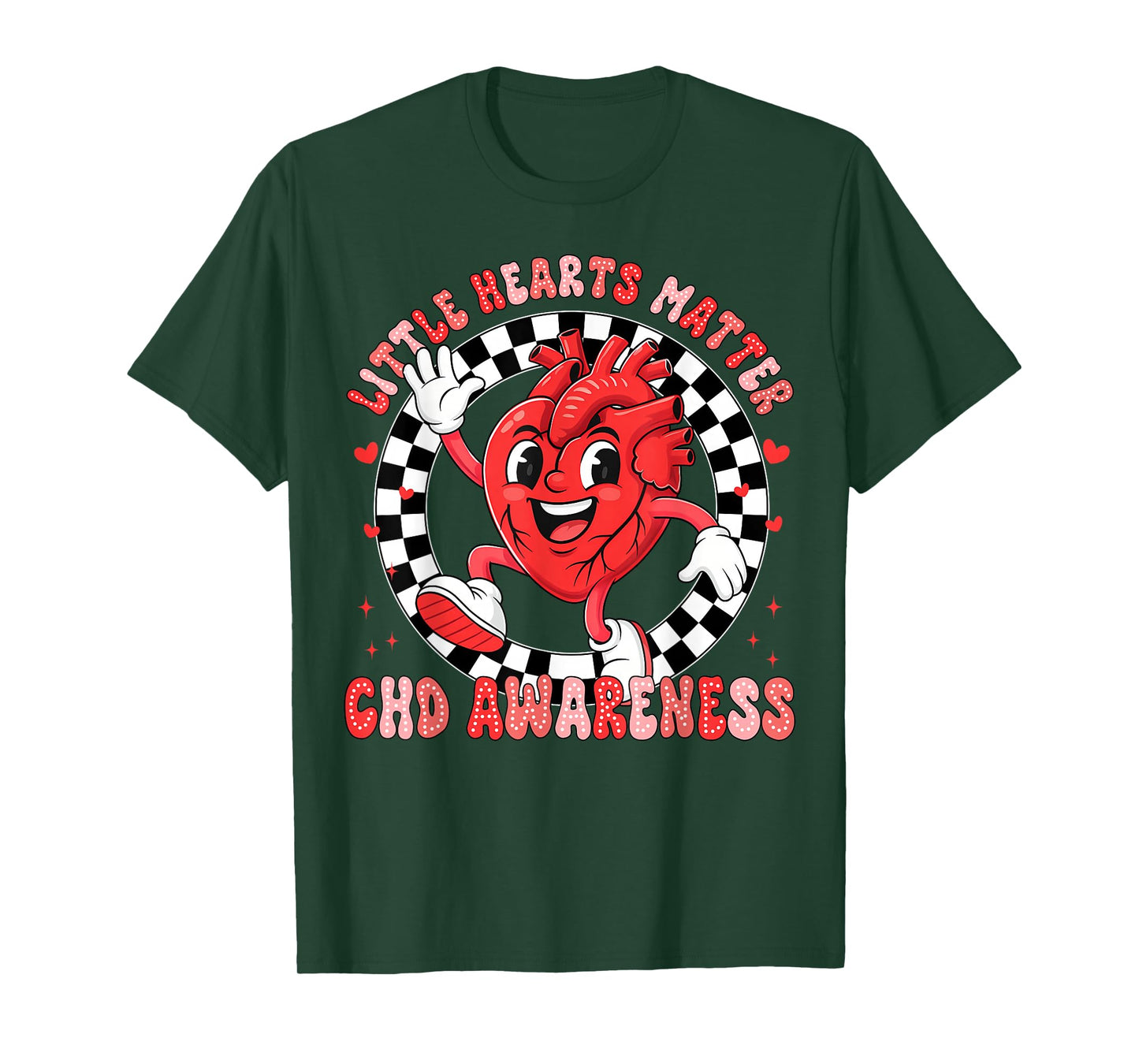 Heart Anatomy Valentine Little Heart Matter CHD Awareness T-Shirt