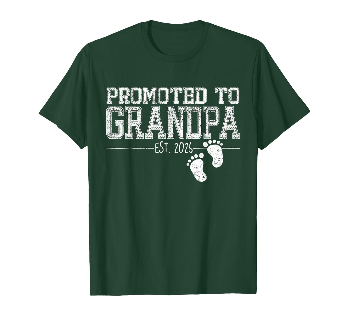 Grandpa 2026 Baby Announcement Promoted to Grandpa Est 2026 T-Shirt