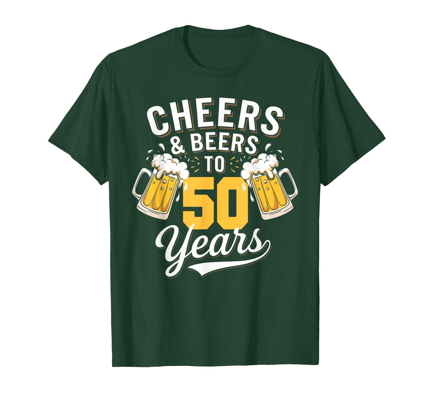 Cheer & Beer to 50 Years 50th Birthday Beer Drinking Party T-Shirt