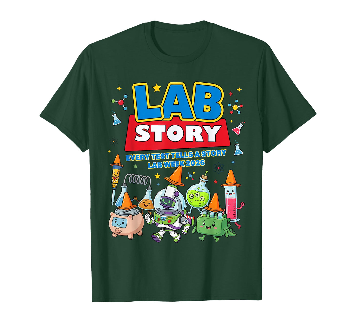Lab Story Lab Week 2026 Medical Laboratory Technician Team T-Shirt