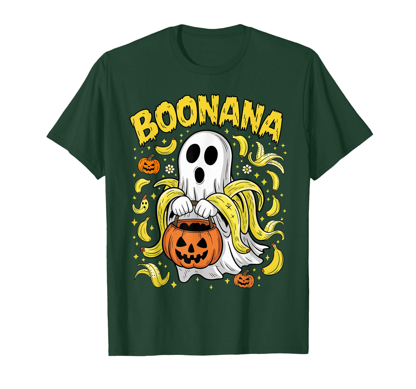 Boonana Cute Ghost Banana Ghost Food Halloween Costume T-Shirt