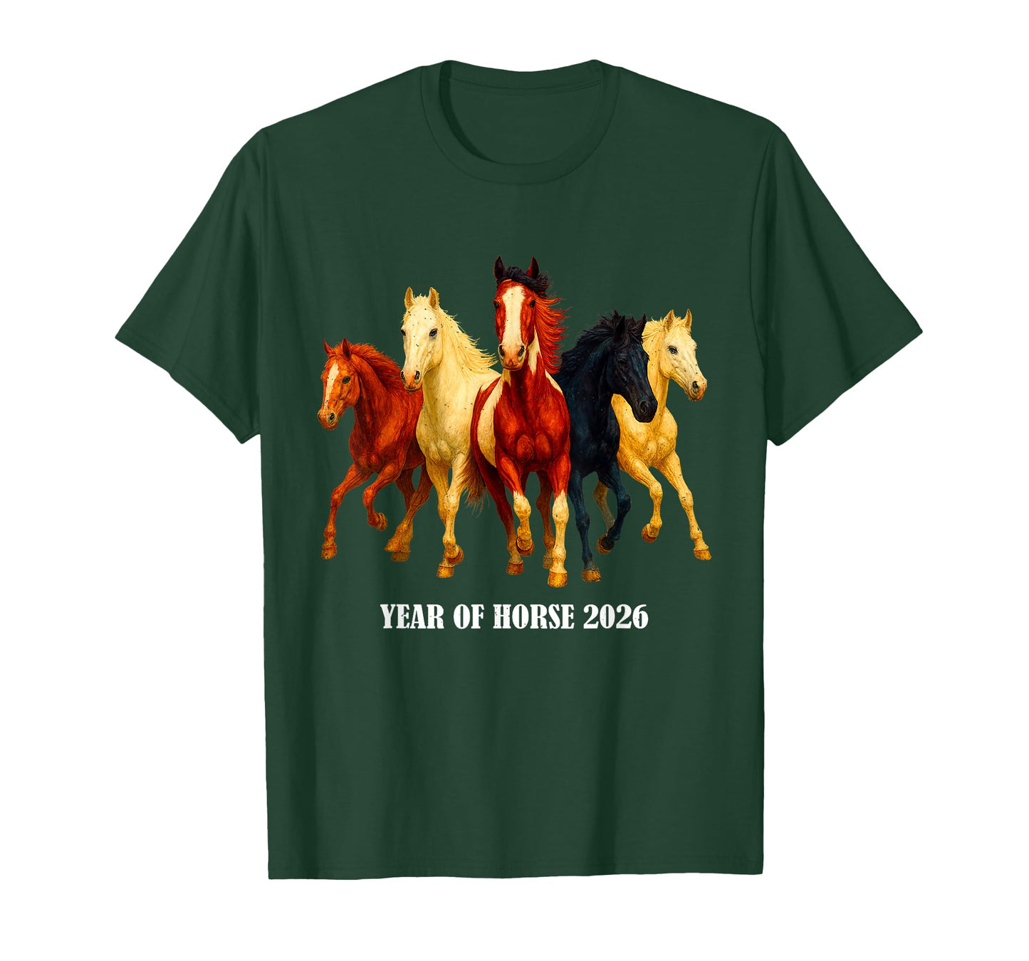 Year of The Horse 2026 Chinese Fire New Year NYE T-Shirt