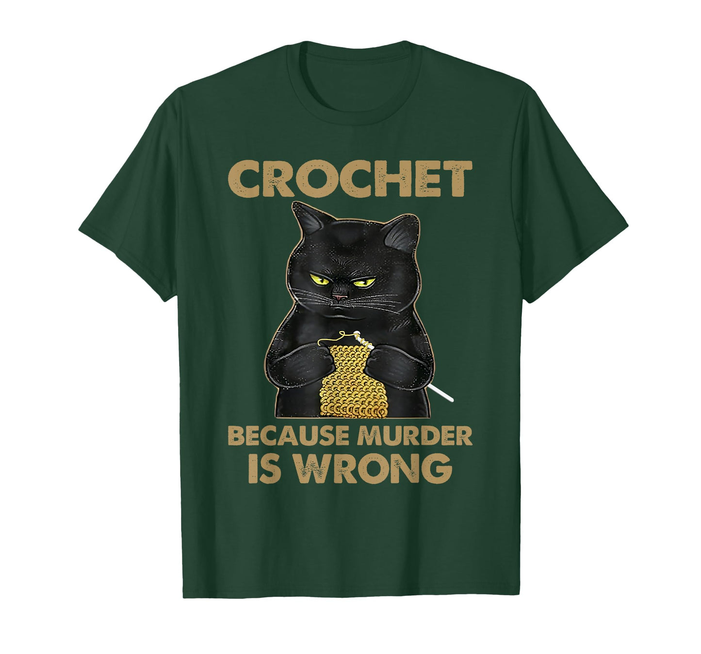 Funny Cat Cute Cat Crocheting Cat Lover Cat Owner Gifts T-Shirt
