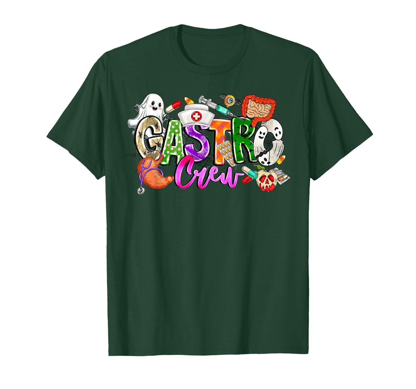 Gastro Crew Gastroenterology Nurse Funny Halloween gi nurse T-Shirt