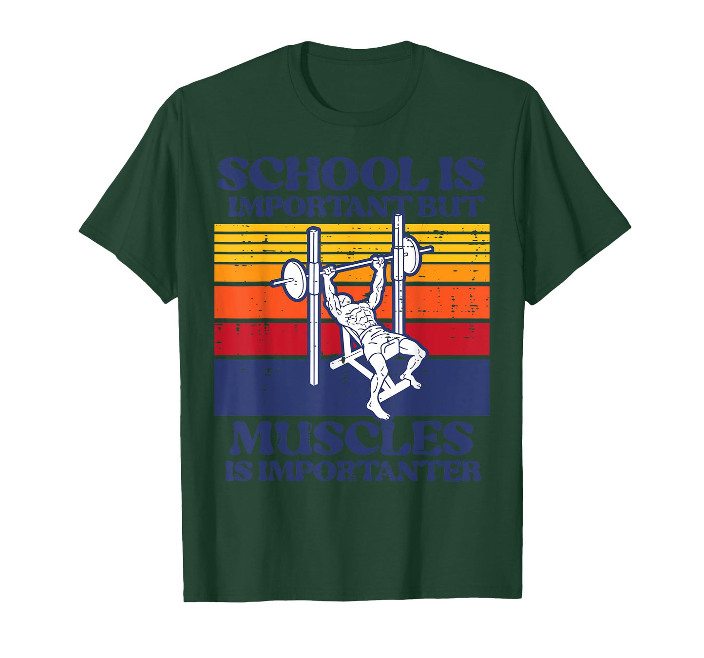 Gym School Important Muscles Importanter Workout Boys Girls T-Shirt