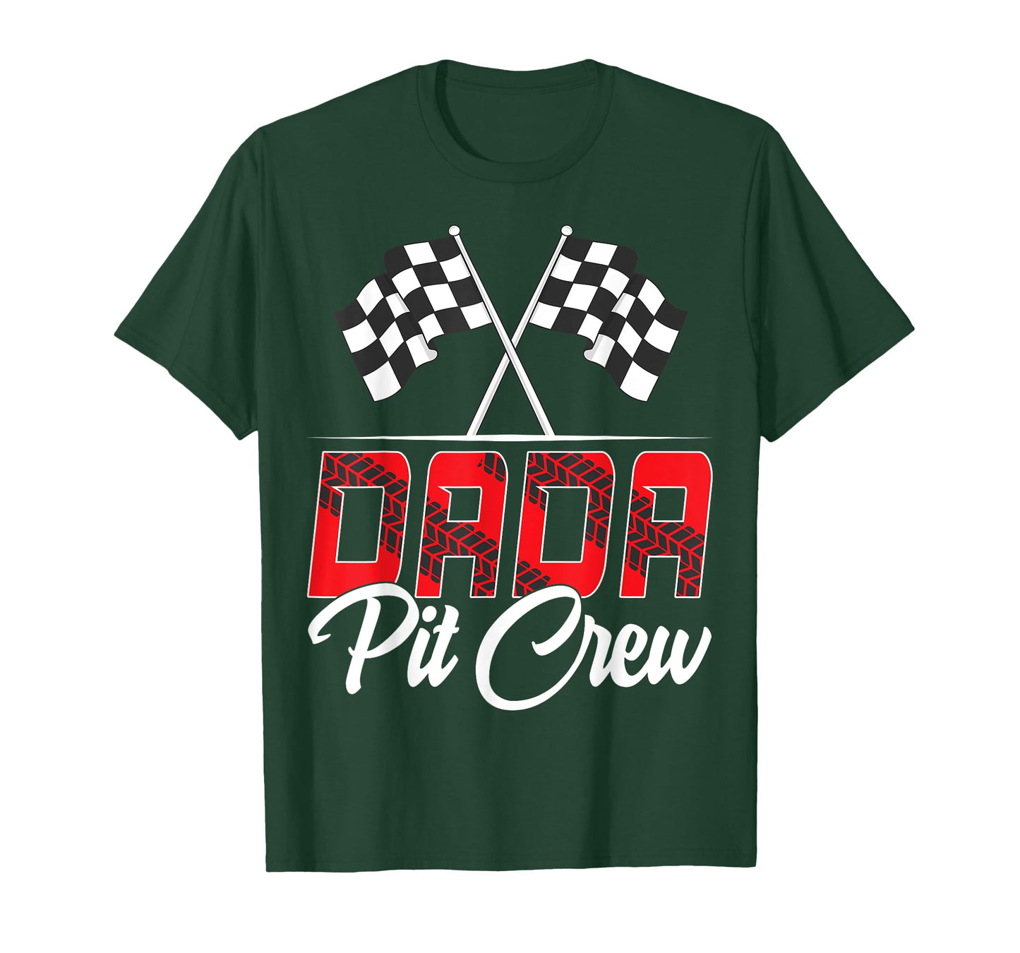 Race Car Birthday Party Racing Family Dada Pit Crew T-Shirt