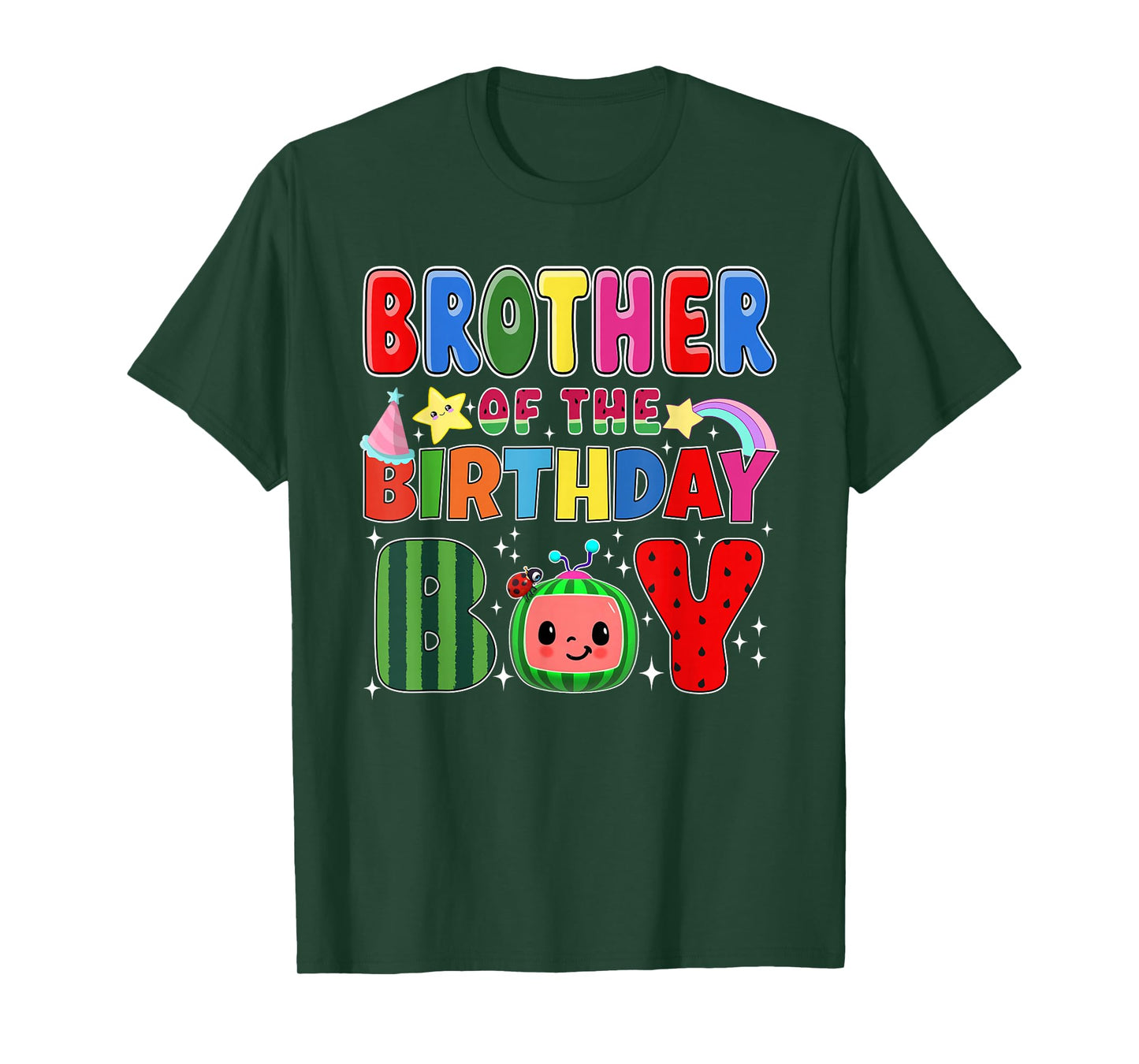 Brother of The Birthday Boy Melon Family Matching Funny T-Shirt
