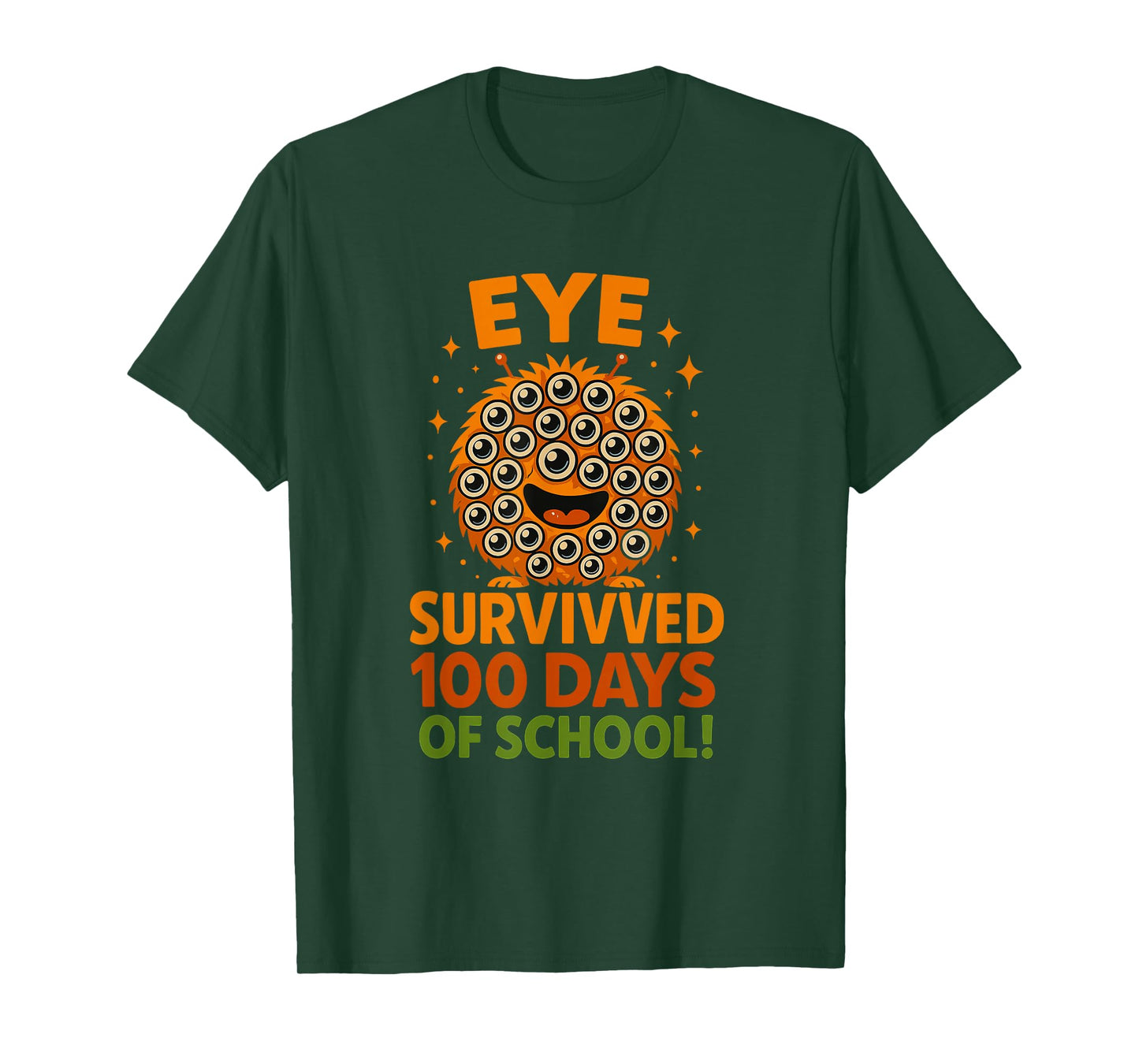 Eye Survived 100 Days of School Gift for Boys and Girls T-Shirt