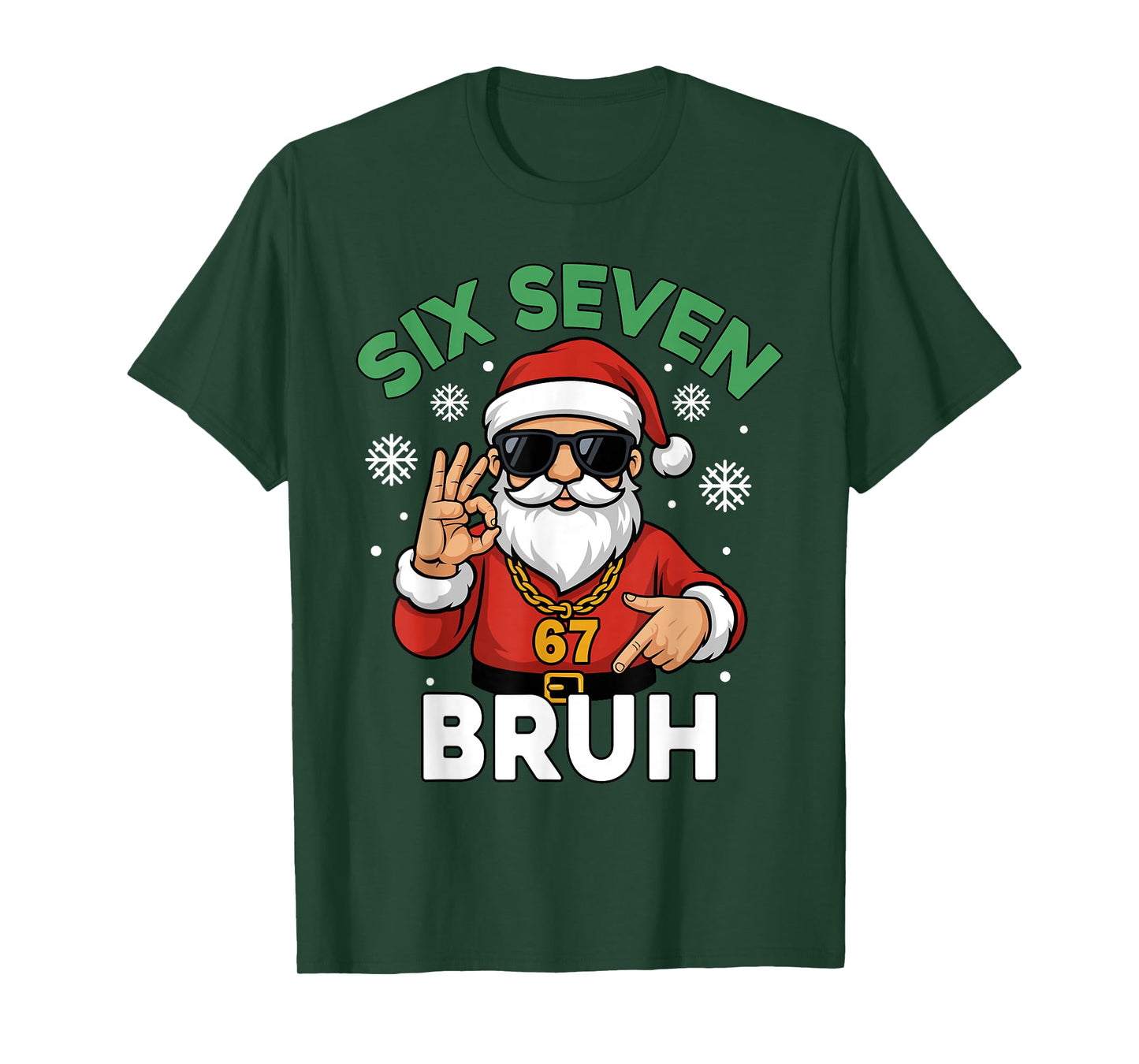 Six Seven 67 Christmas 6 7 Bruh Boys Kids 6-7 Meme Youth T-Shirt