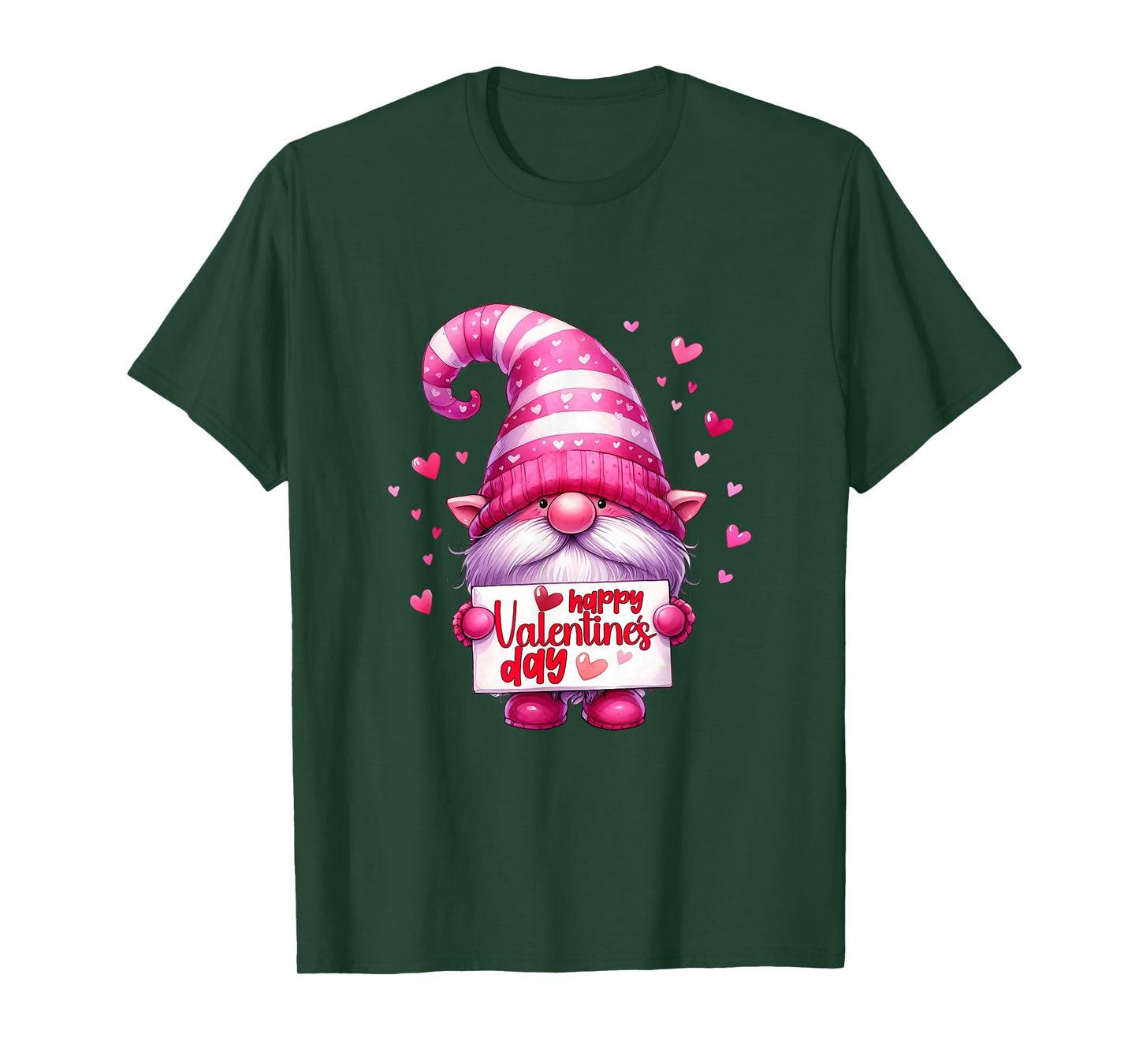 Happy Valentine's Day Gnomes Love Heart T-Shirt