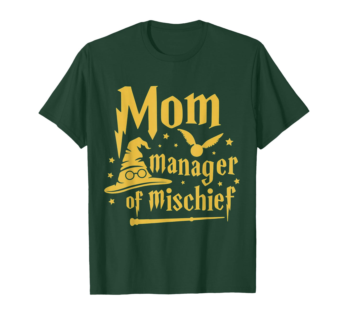 Magical Mom Manager of Mischief Birthday Family Matching T-Shirt