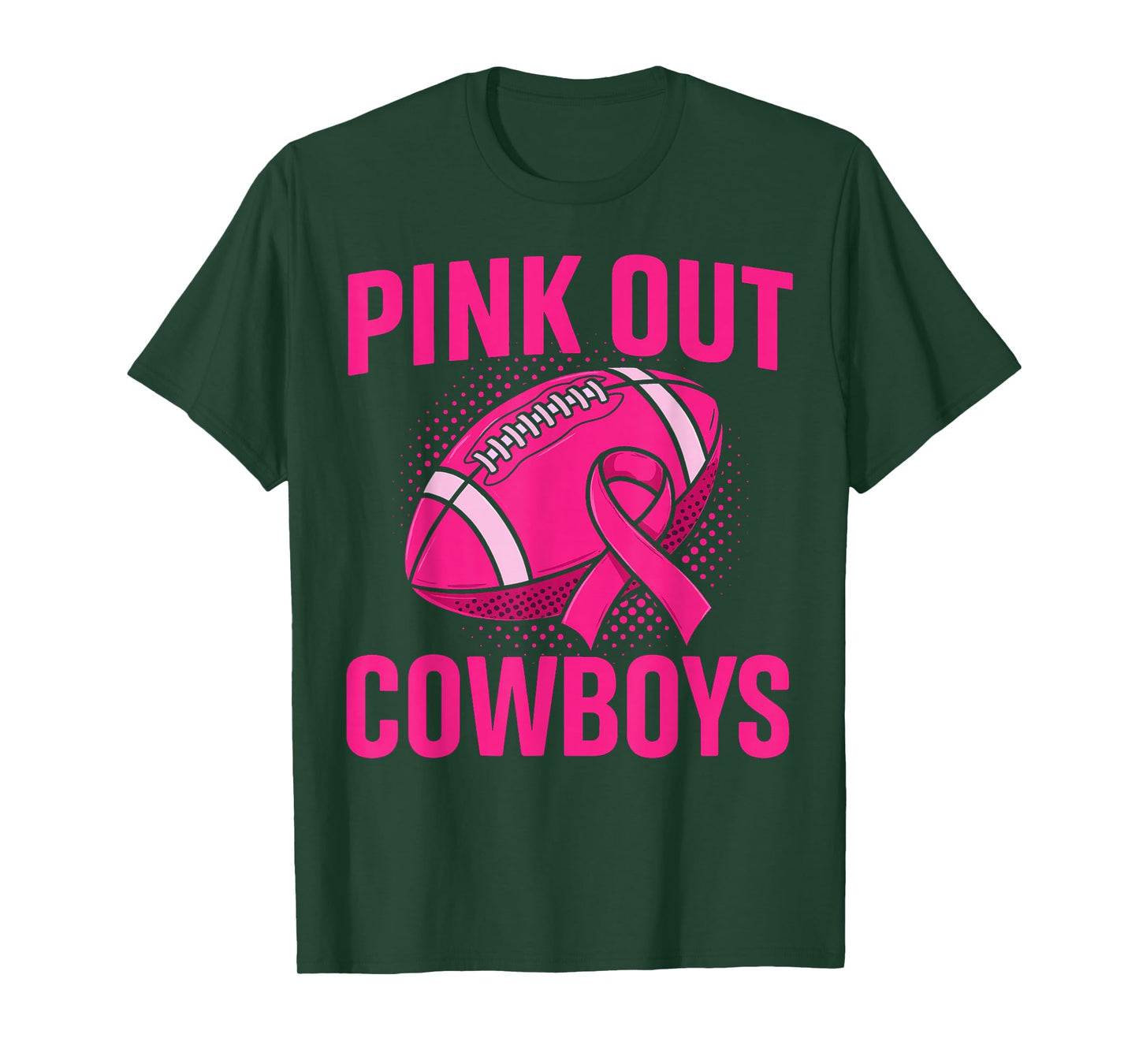 Cowboys Pink Out Football Tackle Breast Cancer Shirts T-Shirt
