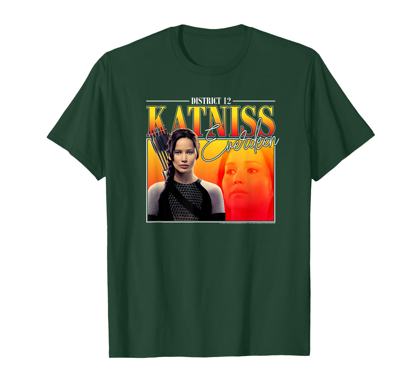 The Hunger Games District 12 Katniss 90's Style Movie T-Shirt