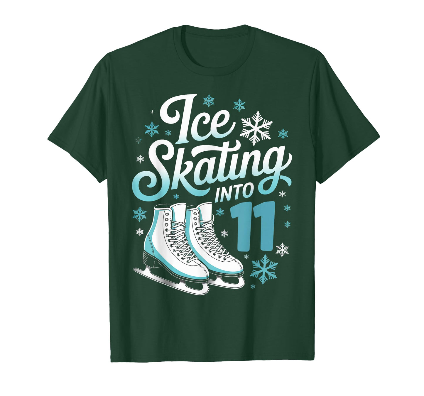 Ice Skating Into 11 Ice Skating 11th Birthday Figure Skating T-Shirt